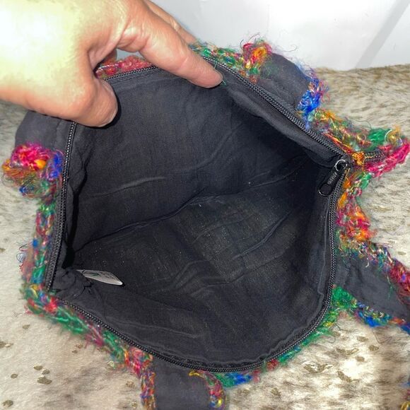 5 for $25🔥Multicolor Boho Fringe Hemp/Silk Blend Purse - Picture 4 of 6